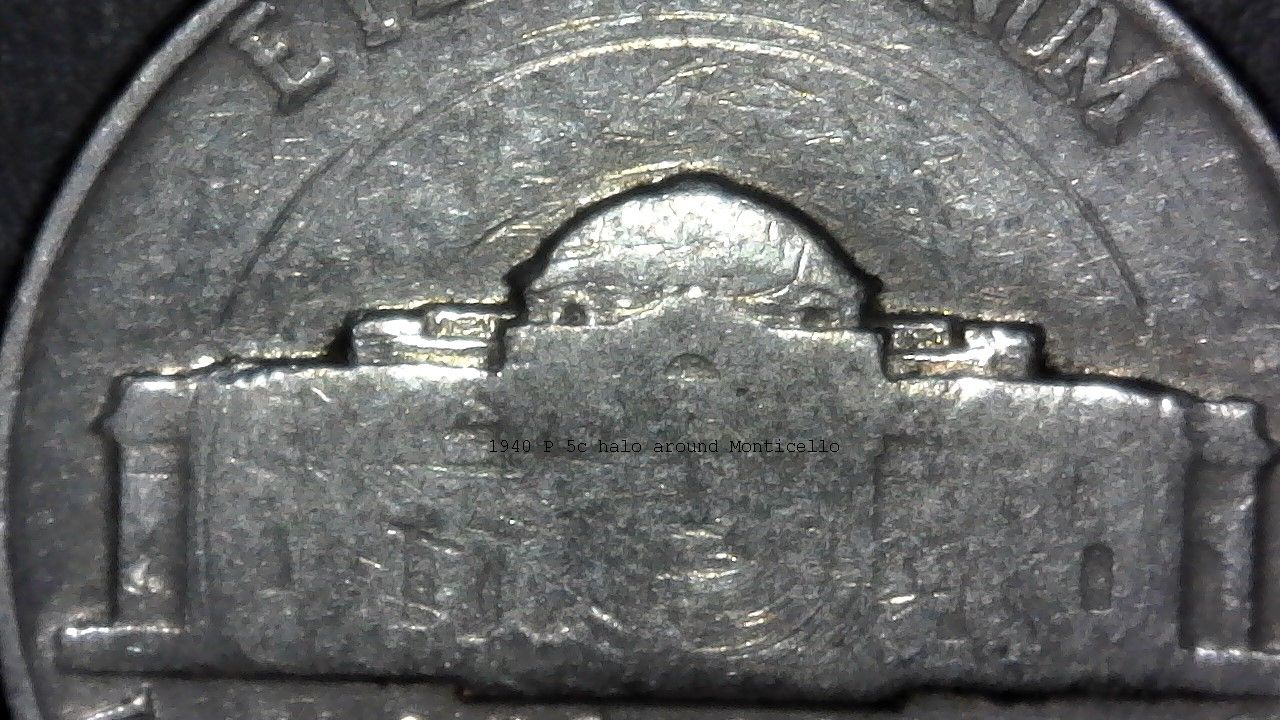 Two-1940-One-1949-Nickles-And-A-1965-Quarter-With-Circular-Damage.